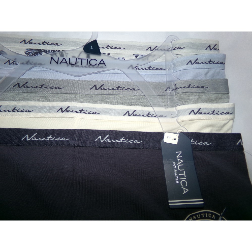 Nautica Womens SZ LRG 5 Pack Cotton Spandex Boyshort Underwear NWT - Picture 2 of 6